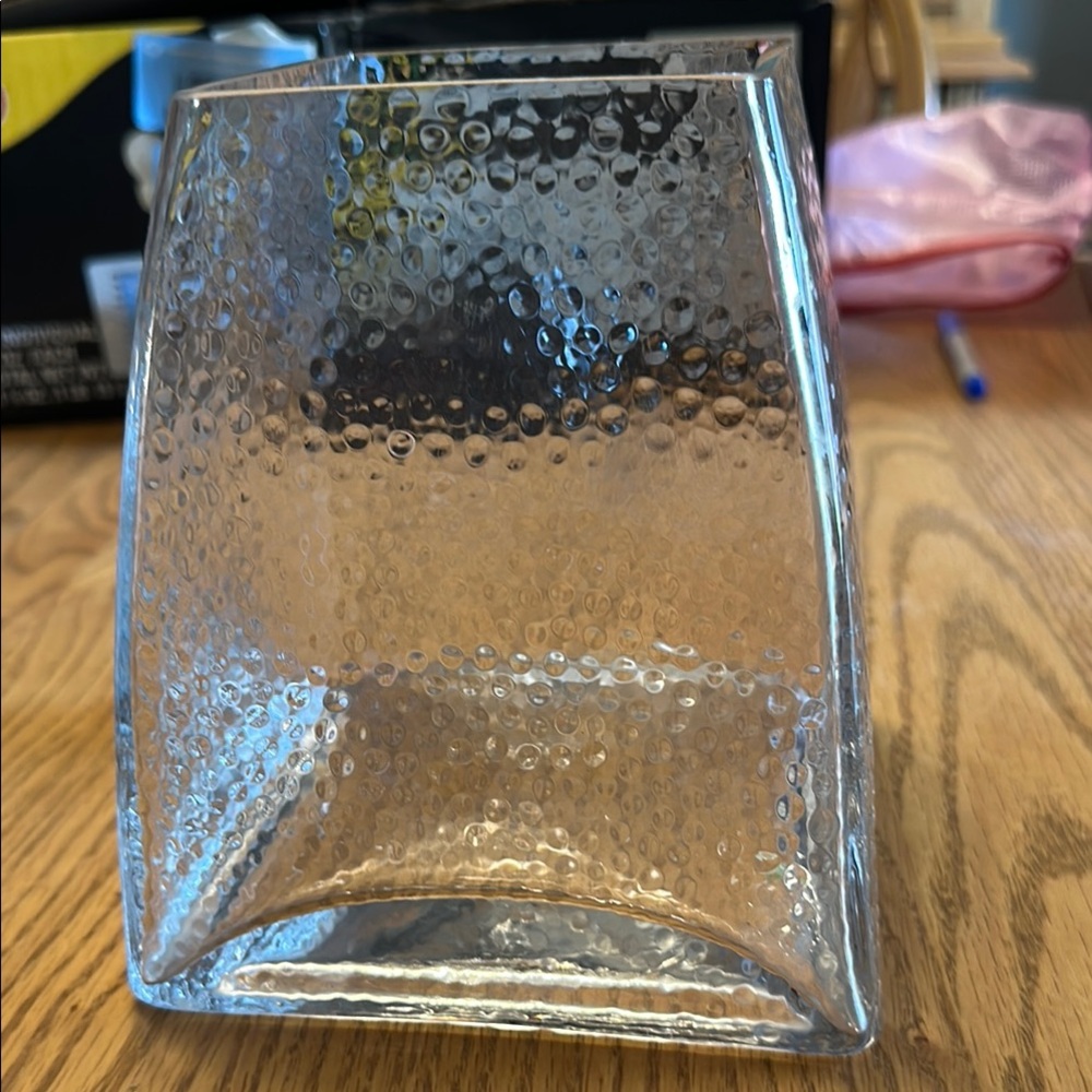 Elegant Glass Textured Vase